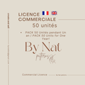 Licence commercial 50 unités