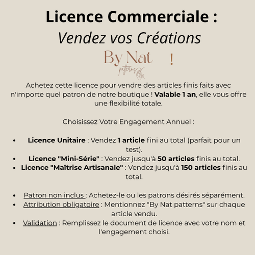 Licence commercial 50 unités