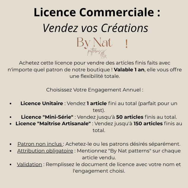 Licence commerciale 150 unités